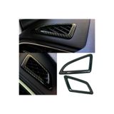 LUXE AKSESUAR Honda Civic FC5 10.Nesilv ( 2016 - 2022 ) ön konsol havalandırma çıkışı için karbon fiber dış çerçeve kaplama seti (2 parça)