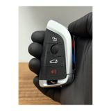 Luxe Aksesuarr BMW F10 - F30 - F11- F90 Serisi X1 X3 X5 X6 Smart 4 Düğmeli Anahtar Kumanda Kabı Siyah Renk