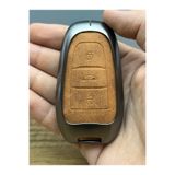 Luxe Aksesuarr Peugeot(208-508-3008-5008)Citroen (berllingo-c elysee)Opel Koruma Anahtar Kumanda Metal Kılıfı Deri