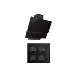 LUXELL 2 Lİ PLATİNUM ANKASTRE SET(OC88 SİYAH OCAK / DA 835 SİYAH DAVLUMBAZ)