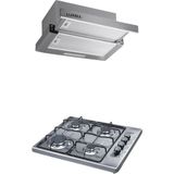 Luxell 2'li İnox Emaye Set (Aspiratör-Ocak) - Inox