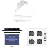 Luxell A68 SGF3 - OC88 - DA6-835 88 lt Platinum Beyaz 3'lü Ankastre Set