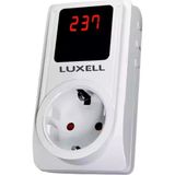Luxell LVP-01TEKLI Dijital Ekranlı Akım Korumalı Priz - Beyaz