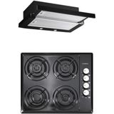 Luxell LX-420F - DS6-905 2'li Siyah Ankastre Set