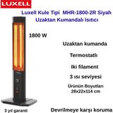 Luxell MHR-1800-2R Siyah Uzaktan Kumandalı Isıtıcı
