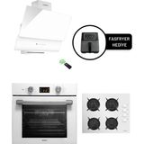 Luxell OPALL15 Prog. Beyaz Ankastre Set / Fasfryer Hediyeli