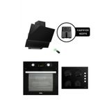 Luxell Opall15 Prog. Siyah Ankastre Set / Fasfryer Hediyeli