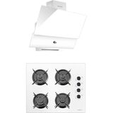 Luxell Süper Kristal OC88 - Rotary DA88 2'li Beyaz Ankastre Set