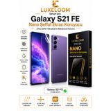 LUXELLOOM Galaxy S21 FE Nano Şeffaf Ekran Koruyucu