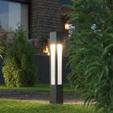 Luxera 75 cm Bahçe Aydınlatma Bollard, 9 Watt Enerji Tasarruflu LED Ampül, 4000K Doğal Beyaz Işık, Alüminyum Dış Mekan Aydınlatma, Modern Sokak ve Bahçe Lambası
