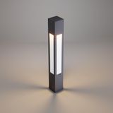 Luxera Alüminyum Dış Mekan Modern Yürüyüş Yolu Bahçe Aydınlatması, Bollard Aydınlatma, Antrasit Gövde Rengi, 3000K Işık Rengi, 75 cm Yükseklik