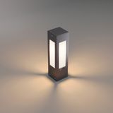 Luxera Alüminyum Pleksili Bahçe Aydınlatma Bollard Antrasit 35 cm