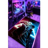 LuxerHome Kaymaz Taban Makinede Yıkanabilir Gaming Oyuncu Playstation Xbox Gamer Genç Odası Halısı
