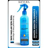 Luxeri Keratin Fön Suyu İnce Saçlar İçin Ekstra Dolgunluk Sağlayan Isı Koruma Durulanmayan Saç Bakım Spreyi 400 ML