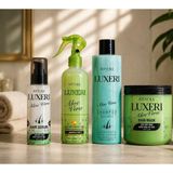 Luxeri Revola LÜXERİ Aloe Vera Nemlendirici Seri: 500 ml Şampuan, 500 ml Saç Maskesi, 400 ml Fön Suyu ve 75 ml Saç Serumu