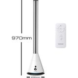 Luxeva Nexa White Slim Tower Bladeless (Pervanesiz) Turboşarj Soğutucu Vantilatör Fan - Beyaz