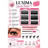 Luxima Takma Kirpik Seti 570 Adet, Yapıştırıcı, Sabitleyici, Takma Kirpik Cımbızı, Kirpik Fırçası 30D 40D 50D 60D 80D 100D