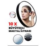 LUXMON Büyüteçli Vantuzlu Çukur 10X Makyaj Aynası Pratik Kullanım