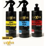 Luxor Kimya 200ML 3'lü Oto Bakım Seti Oto Yıkama Seti