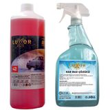 Luxor Kimya 4 Mevsim -42°C Kırmızı Antifriz Konsantre 1 Lt + Kar Buz Çözücü 1 Lt - 1 Adet