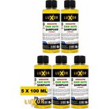Luxor Kimya 5 x 100 ml Konsantre Oto Cam Suyu Şampuanı İz Bırakmadan Temizleme Formülü