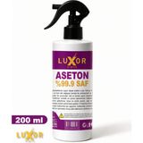 Luxor Kimya %99.9 Saf Aseton 200 ml Mor Renkli Kalıntı Bırakmayan Temizlik Ürünü