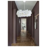 Luxora 30 CM Beyaz MİDİ Boy Çiçek Avize – Beyaz El Yapımı Dekoratif Modern Minimalist Tasarım
