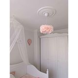 Luxora Design 30 cm Pudra Beyaz Midi Boy Çiçek Avize – Beyaz El Yapımı Dekoratif Modern Minimalist Tasarım
