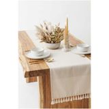 Luxoras Home Keten Bohem Tarz 2 Kenar Püsküllü Runner 40x140
