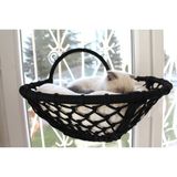 Lüxperi Cam Vantuzlu Kedi Yatağı 40 x 40 cm Metal Yapı ile Güçlü ve Dayanıklı Konfor