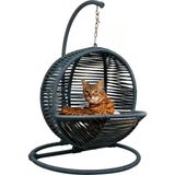 Lüxperi Kedi Yatağı ve Salıncağı Siyah Sabitleme Aparatlı Metal Yapı ile Konforlu Tasarım
