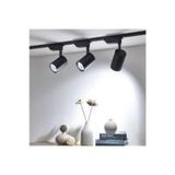 Luxram 1 Metre Raylı 3 Adet Ray Spot Beyaz Işık Siyah Kasa