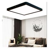 Luxs 30X30 cm Büyük Boy 24W Siyah Kasa LED Panel Avize Armatür Beyaz Işık Renkli Uzun Ömürlü