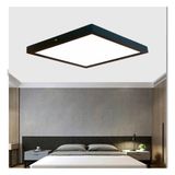 Luxs 30X30 cm Büyük Boy 24W Siyah Kasa LED Panel Avize Armatür Sarı Işık ve Uzun Ömür