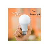 luxshome 9w Led Ampul Beyaz Işık Göz Yormayan Avize Aplik Armatür Ve Lambader ampül'ü 6500K Beyaz Işık