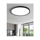 luxshome Antrasit Kasa 24W Büyük Boy Tavana Sıfır Led Armatür Aplik Avize Ev Ofis İşyeri Salon Lambası Beyaz Işık