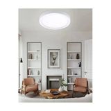 Luxshome Modern Tavana Sıfır Led Plofenyer Avize Armatür Aplik 6500K Beyaz Işık Yuvarlak Tavan Aydınlatma
