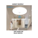 luxshome Radar Hareket Sensörlü Led Armatür Aplik Lamba Merdiven Lambası Avize Banyo Balkon Tuvalet Wc Korido