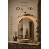 luxshome Rustik Eskitme Desenli Pilli Flüt Aplik Tablo Aydınlatma Banyo Ayna Üstü Aydınlatma