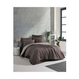 luxtex Çift Kişilik Çizgili Pamuk Saten Nevresim Takımı - 200 x 220 CM ( Çarşafsız )