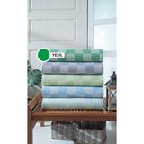 Luxtex Çok Amaçlı Tek Kişilik Pike, Koltuk Örtüsü 170 x 230 cm - Dama Desenli - Yeşil