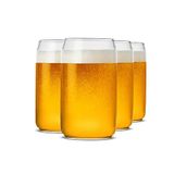 LUXU Bira Bardağı, 20 Oz Şekilli Bira Bardakları 4'lü Set - Zanaat İçme Bardakları, Her İçecek ve Her Durum için Büyük Bira Bardakları (4'lü Set)