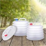 luxurianthome 2 Adet Katlanabilir Akordiyon Su Bidonu 20 Litre Çok Amaçlı Kamp Piknik Için Uygun