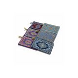 luxurianthome Bez Cüzdan 6 Adet Kilim Desenli Bez Cüzdan Hediyelik 10x15cm Desenli Bez Cüzdan Hediyelik Cüzdan