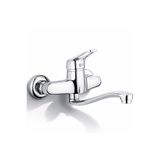 luxury faucet Duvardan Çift Su Girişli Banyo Lavabo Bataryası Alttan Aplik Batarya
