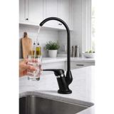 luxury faucet Siyah Küçük Arıtma Musluğu Bataryası Pirinç Gövde Arıtma Musluğu Bataryası