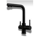 luxury faucet siyah lüx arıtmalı batarya üç yollu mutfak evye