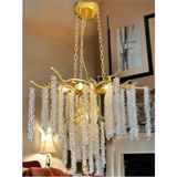 Luxury Gold - Altın Kaplama Serip Avize - Salon / Oturma Odası - Yatak Odası - Hotel ve Showroom - Çok Renkli