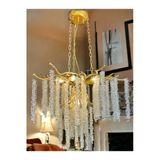 Luxury Gold - Altın Kaplama Serip Avize - Salon / Oturma Odası - Yatak Odası - Hotel Ve Showroom Vitrin