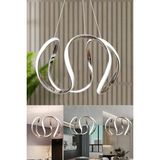 Luxury Krom Gri Modern Özel Tasarım Beyaz Işık Sarkıt LED Avize - 1